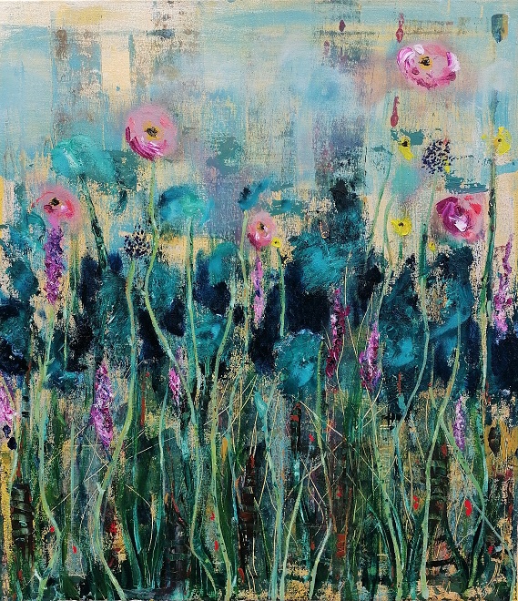  Wild Flowers, 2021, oil on canvas, 70 x 60 cm
